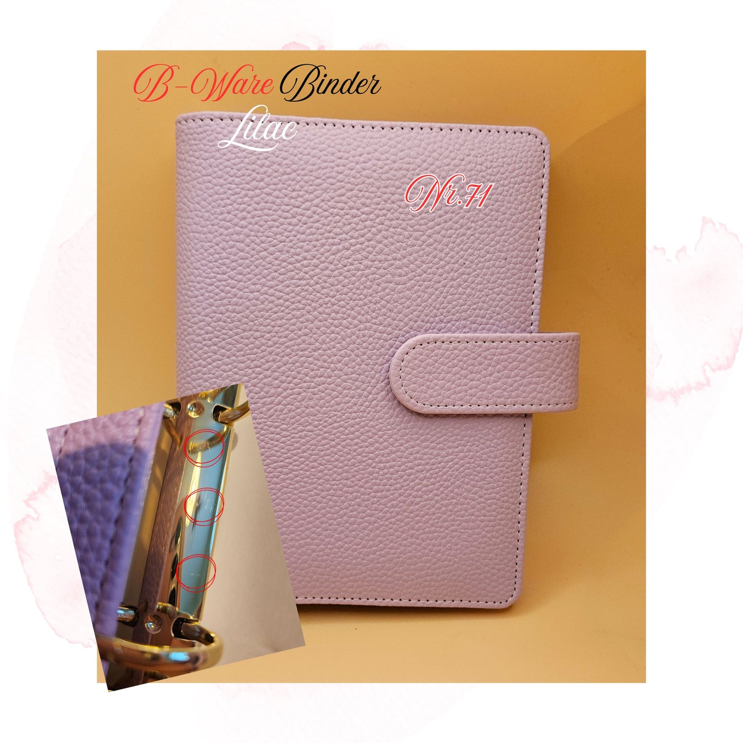 B-Ware Kiesel-Leder Binder A6 Teil 2