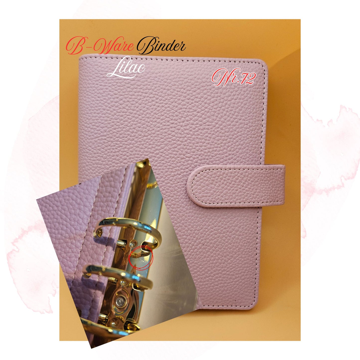 B-Ware Kiesel-Leder Binder A6 Teil 2
