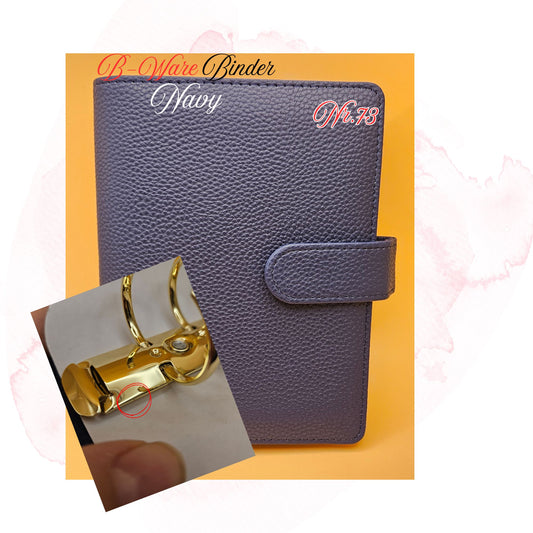 B-Ware Kiesel-Leder Binder A6 Teil 3