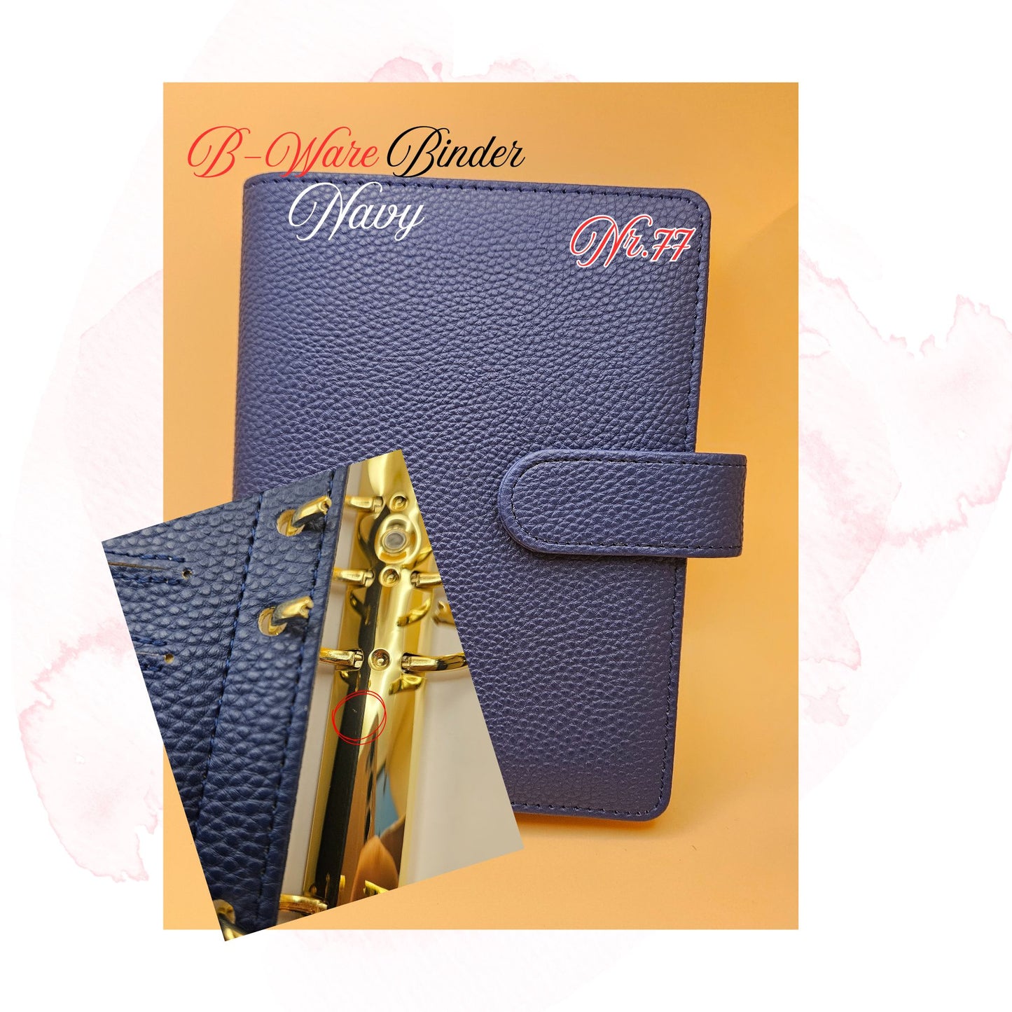 B-Ware Kiesel-Leder Binder A6 Teil 3