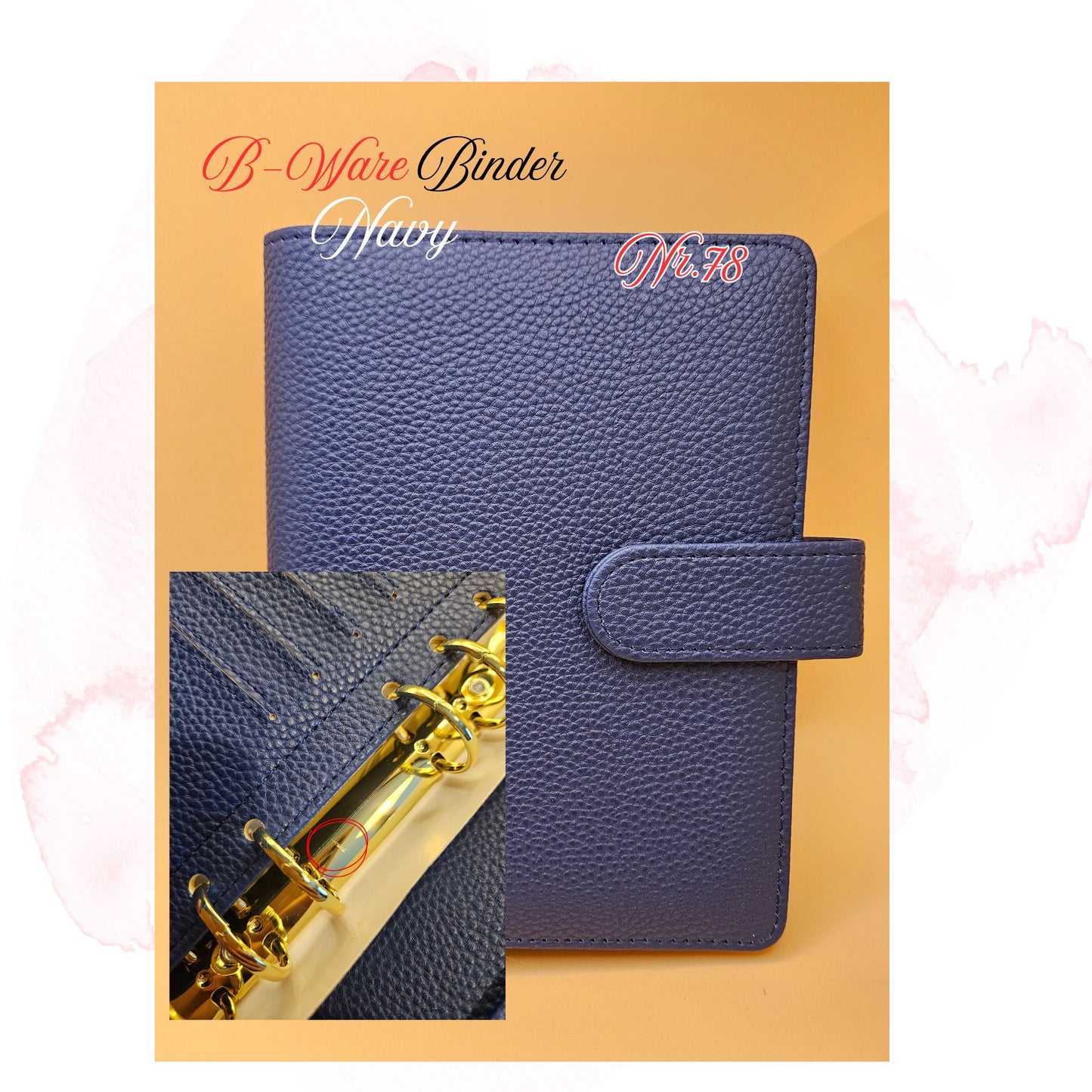 B-Ware Kiesel-Leder Binder A6 Teil 3