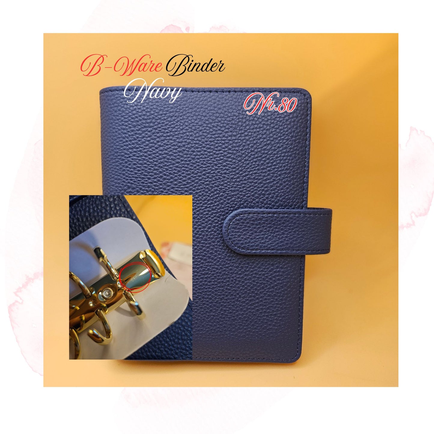 B-Ware Kiesel-Leder Binder A6 Teil 3