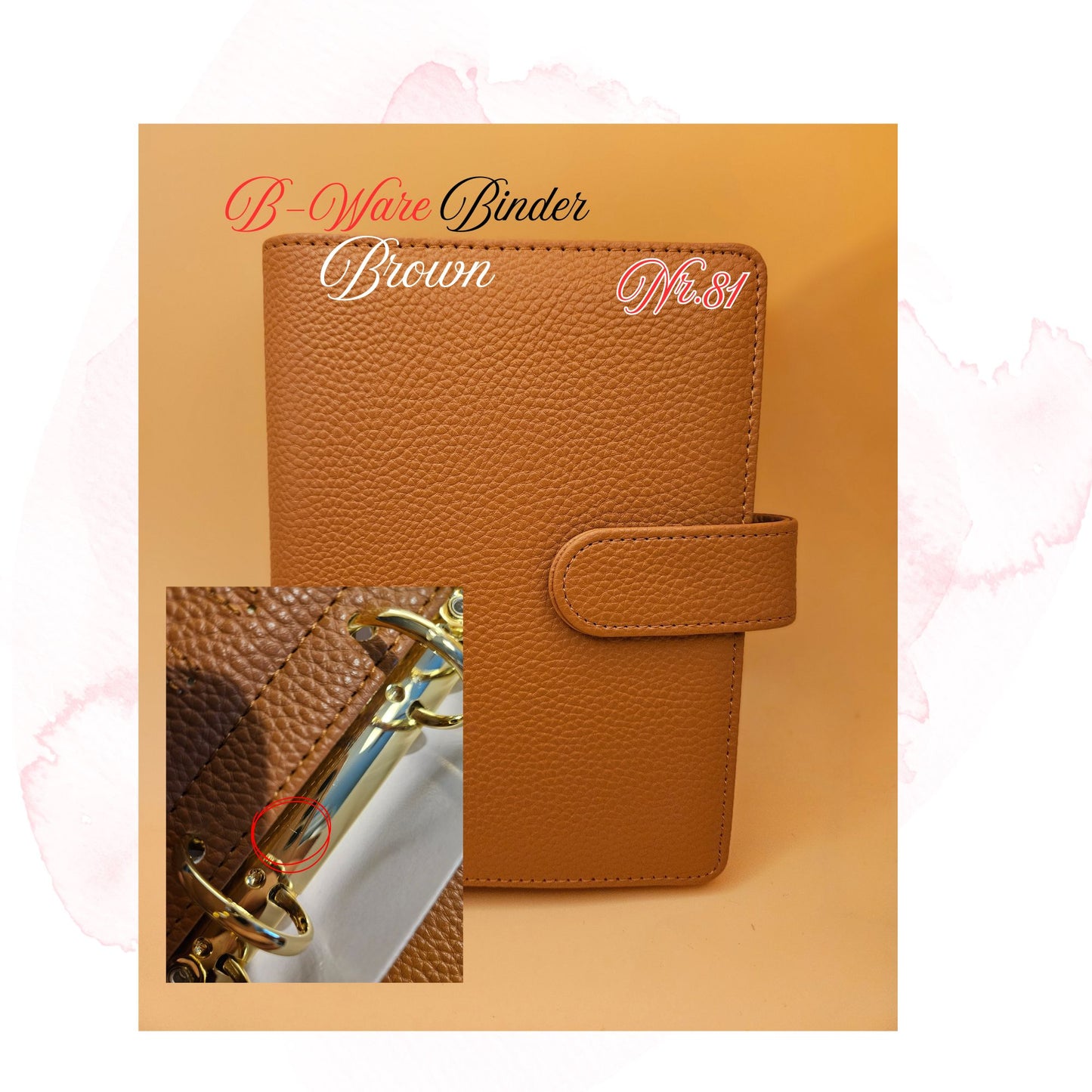 B-Ware Kiesel-Leder Binder A6 Teil 3