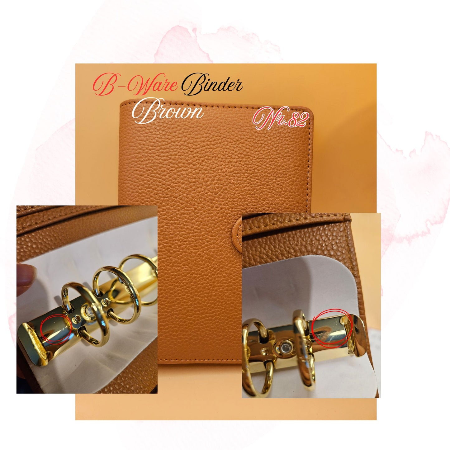B-Ware Kiesel-Leder Binder A6 Teil 3