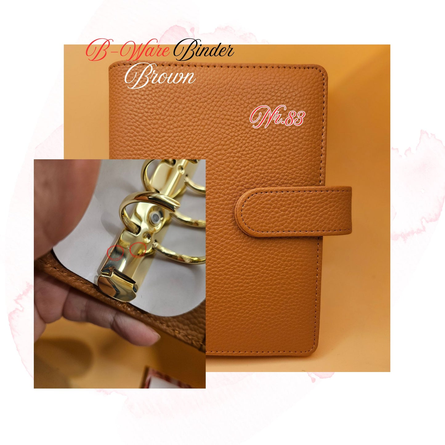 B-Ware Kiesel-Leder Binder A6 Teil 3