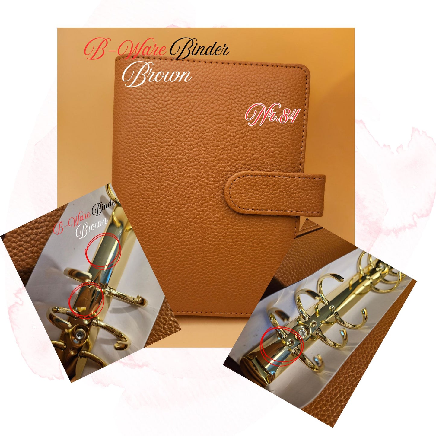 B-Ware Kiesel-Leder Binder A6 Teil 3