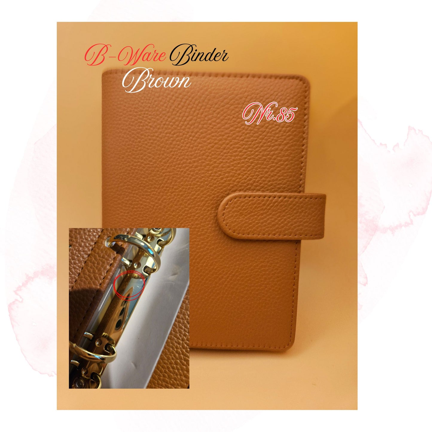 B-Ware Kiesel-Leder Binder A6 Teil 3