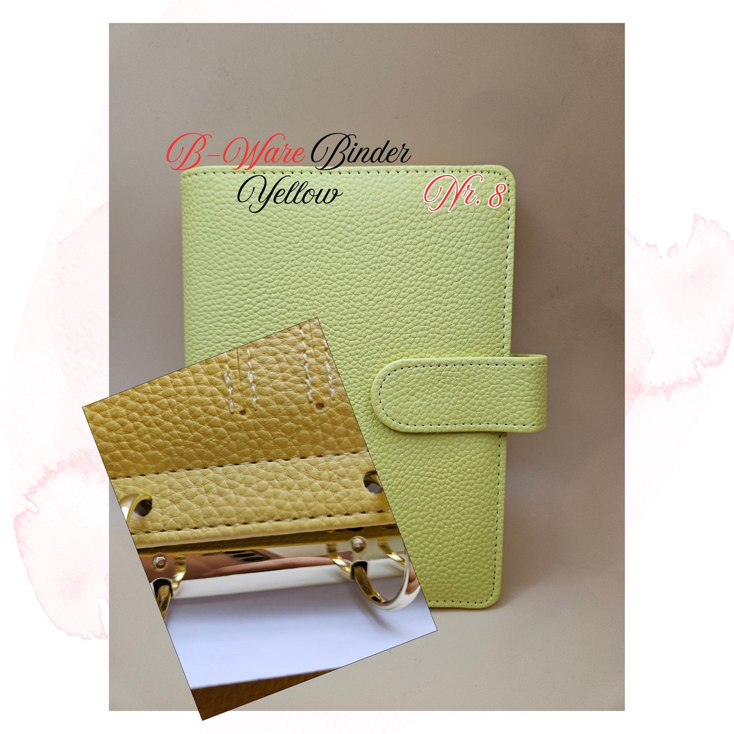 B-Ware Kiesel-Leder Binder A6 Teil 1