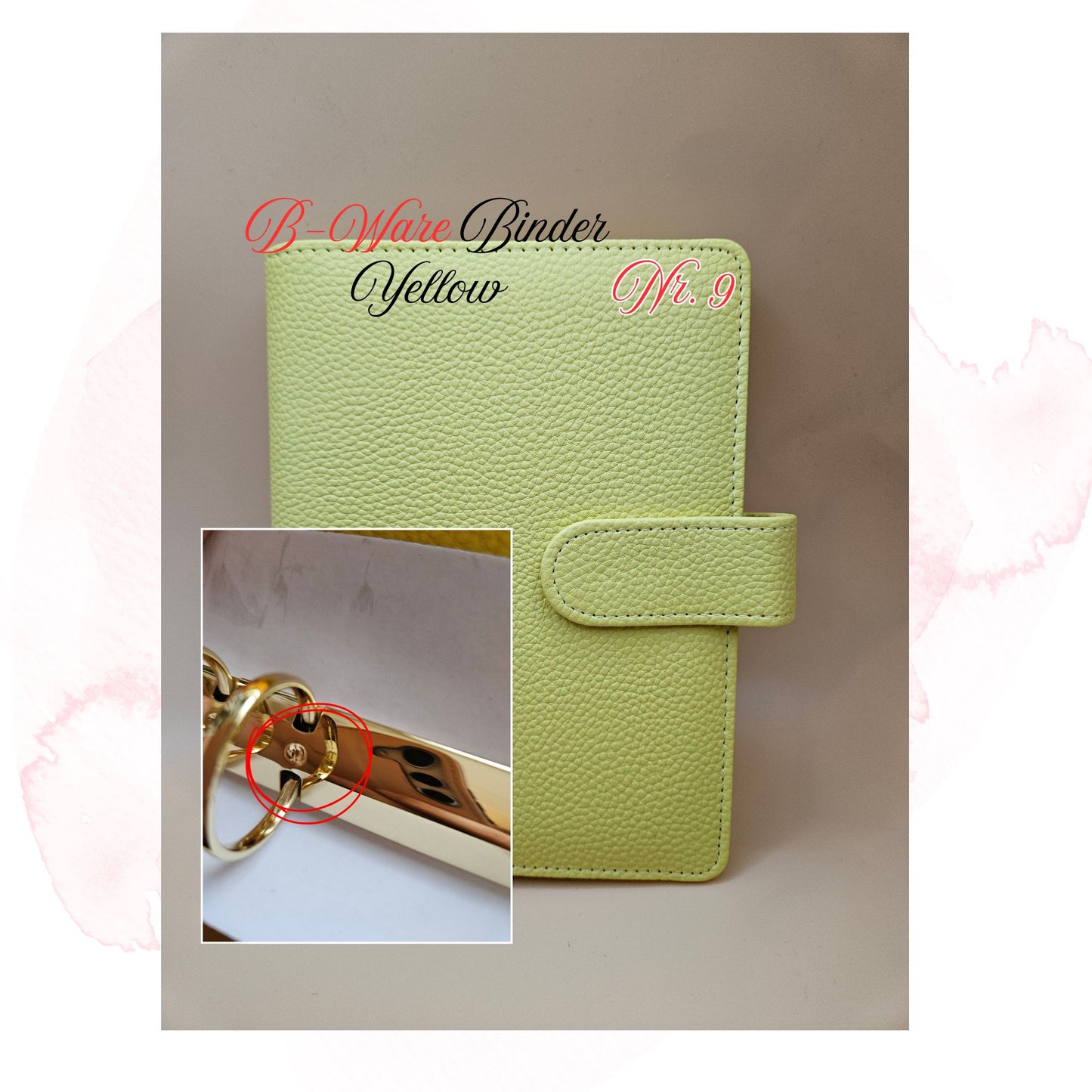 B-Ware Kiesel-Leder Binder A6 Teil 1