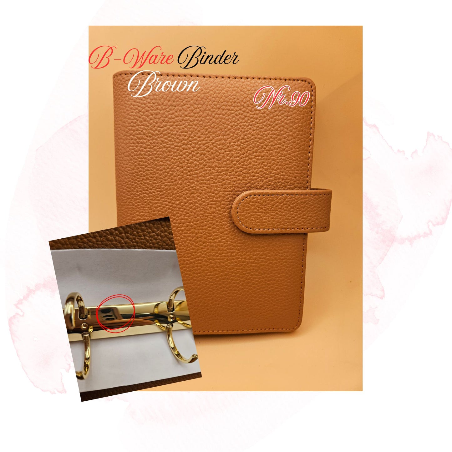 B-Ware Kiesel-Leder Binder A6 Teil 3