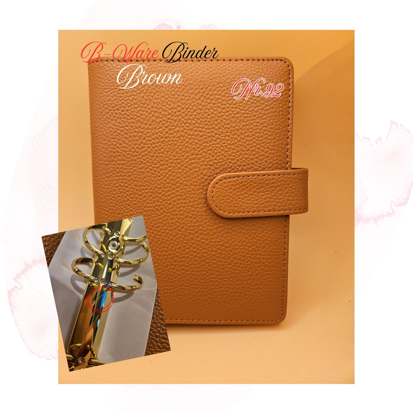 B-Ware Kiesel-Leder Binder A6 Teil 3