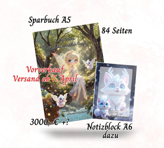 A5 Sparbuch - Die Reiche im Wald der stillen Magie