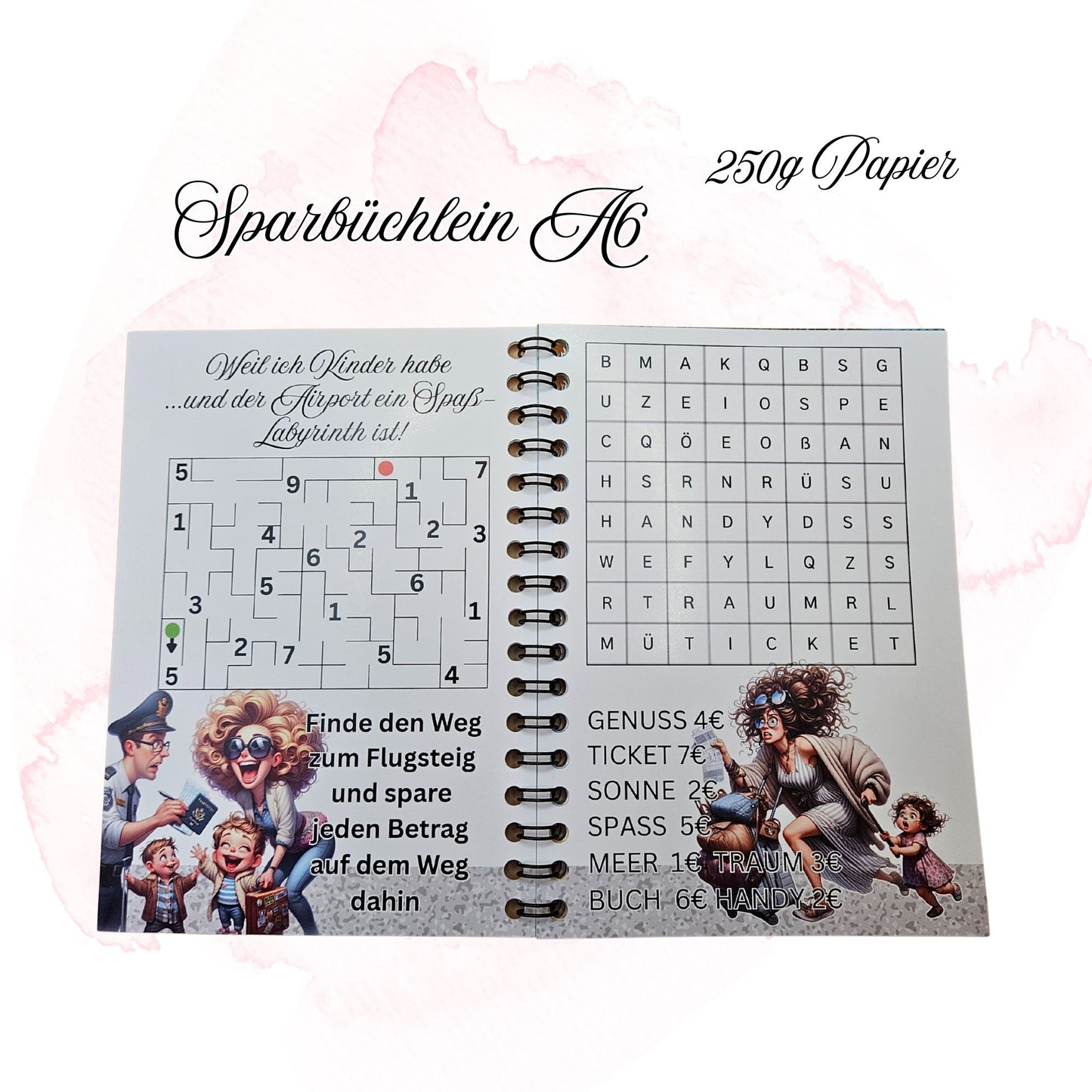 Sparbuch- Weil ich Kinder habe - Urlaubs Edition / Artikel 00166