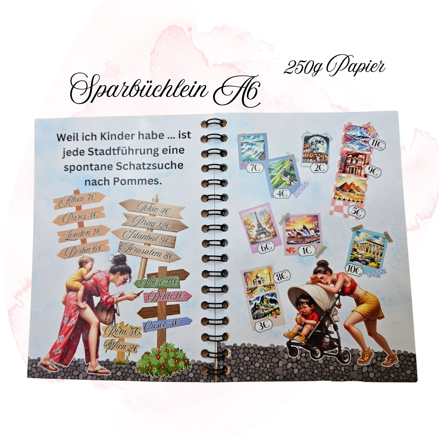 Sparbuch- Weil ich Kinder habe - Urlaubs Edition / Artikel 00166