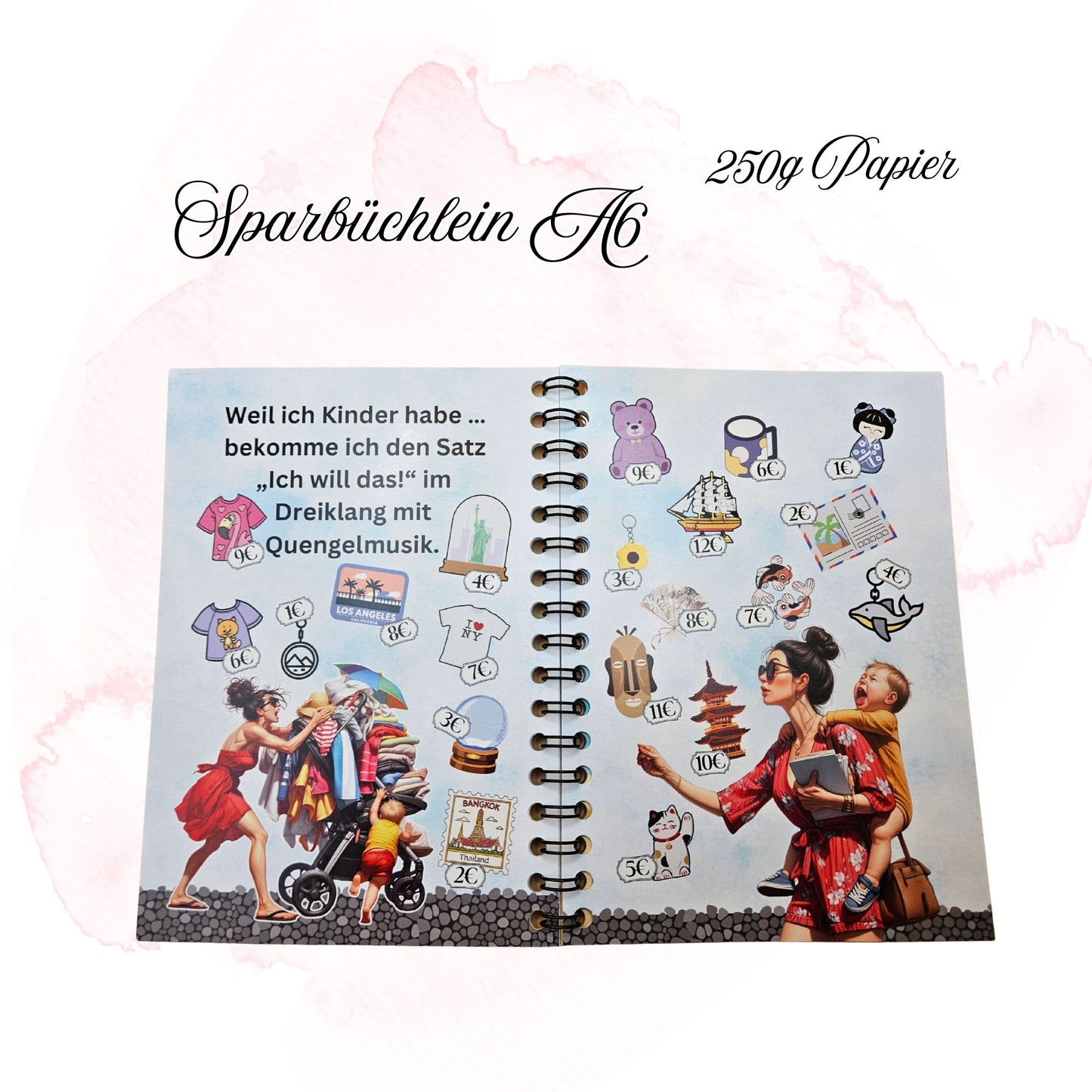 Sparbuch- Weil ich Kinder habe - Urlaubs Edition / Artikel 00166
